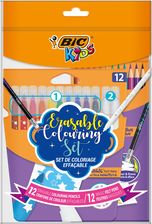 Zdjęcie Zestaw Flamastry Magiczne + Kredki Wymazywalne Bic Kids Erasable Coloring Set Pouch 12+12Szt. - Maków Podhalański