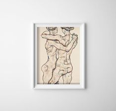 Vintageposteria Plakatyw Stylu Retro Egon Schiele Nagie Dziewczyny Pc-W0008699