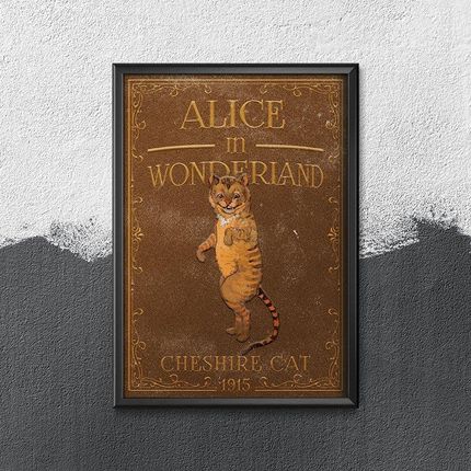 Vintageposteria Plakat Na Ścianę Alicja W Krainie Czarów Kot Dziwak Z Cheshire Pc-W0029278