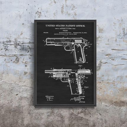 Vintageposteria Plakat Na Ścianę Colt Firearm Browning Patent Usa Pc-W0008940