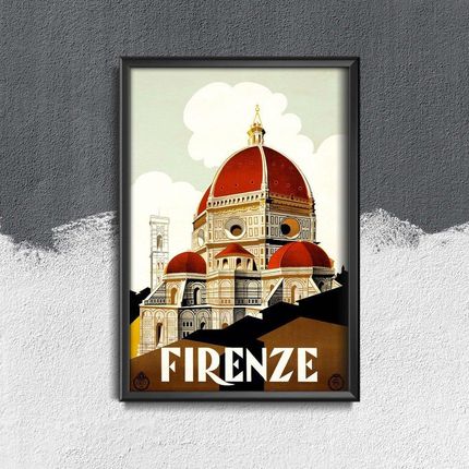 Vintageposteria Plakat W Stylu Vintage Florencja Włochy Pc-W0009056