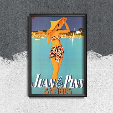 Vintageposteria Plakat Retro Do Salonu Francja Juan Les Pins Pc-W0009078