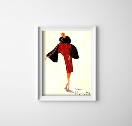Vintageposteria Plakat Retro Do Salonu Fashion Winter Sultan Pc-W0028763