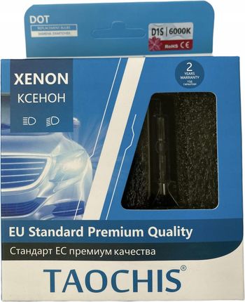 Xenon Żarnik Żarówka D1S 6000K +60% Premium 2Szt. TACH_D1S_P_6000