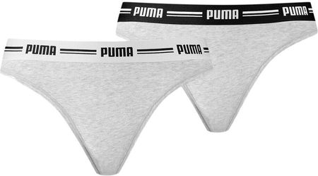 PUMA Bielizna treningowa damska majtki Puma String 2Pack - Szary