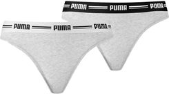 Zdjęcie PUMA Bielizna treningowa damska majtki Puma String 2Pack - Szary - Sława