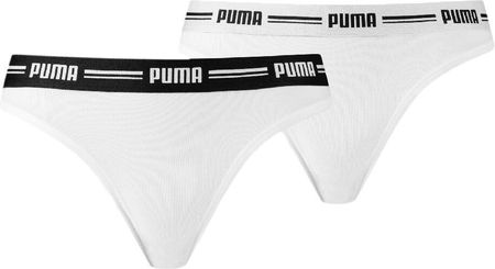 PUMA Bielizna treningowa damska majtki Puma String 2Pack - Biały