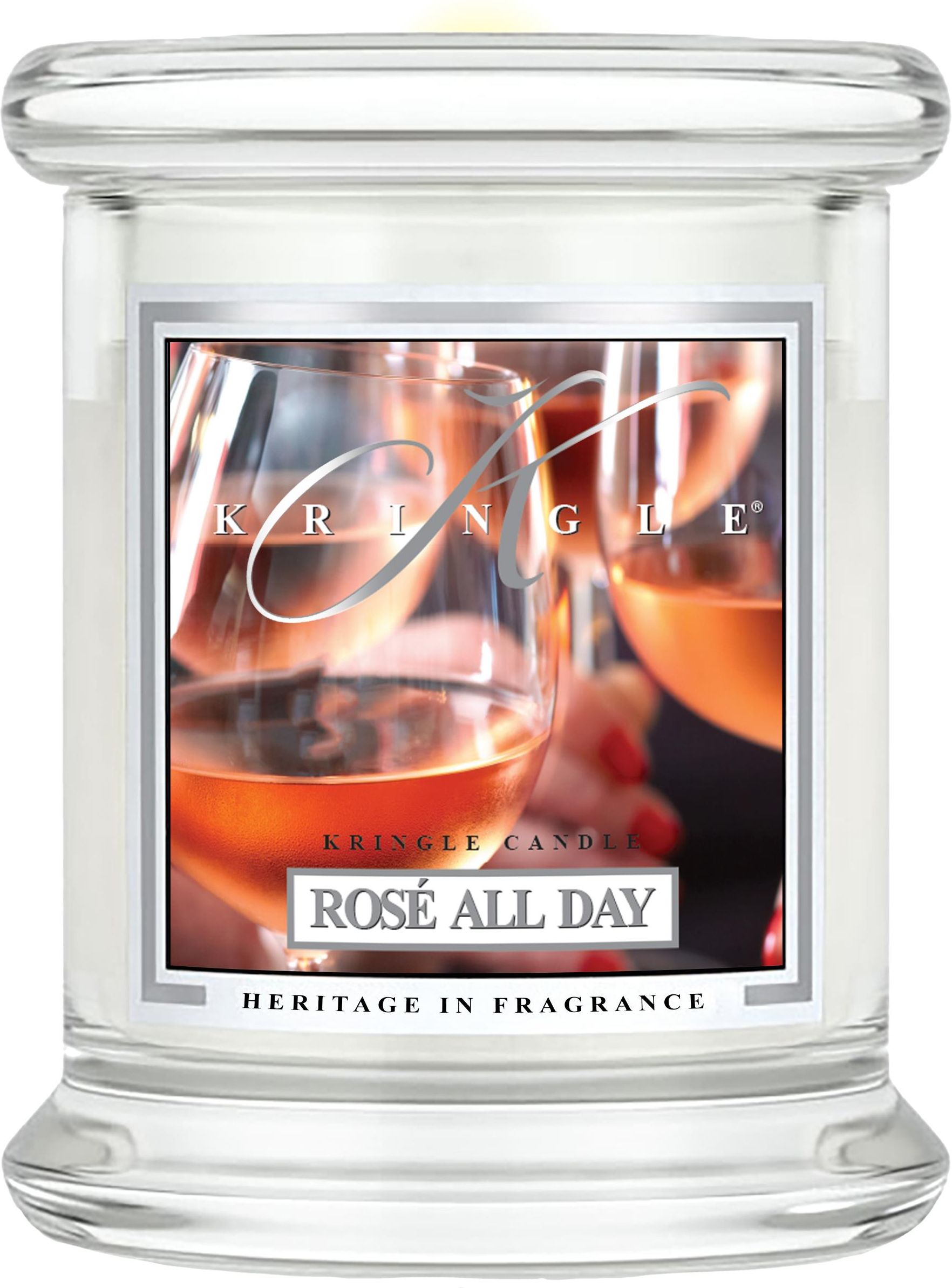Kringle Candle Rosé All Day Mini Jar Świeca Zapachowa 20 H 2390156