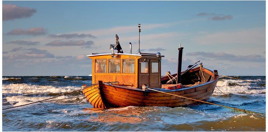 Wallmuralia Foto Obraz Szkło Hartowane Kuter Rybacki Osh-52330479 ...