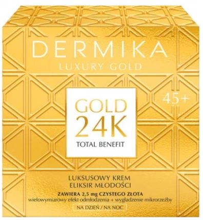 Krem Bielenda Kosmetyki Naturalne Dermika Luxury Gold 24K 45+ na dzień i noc 50ml