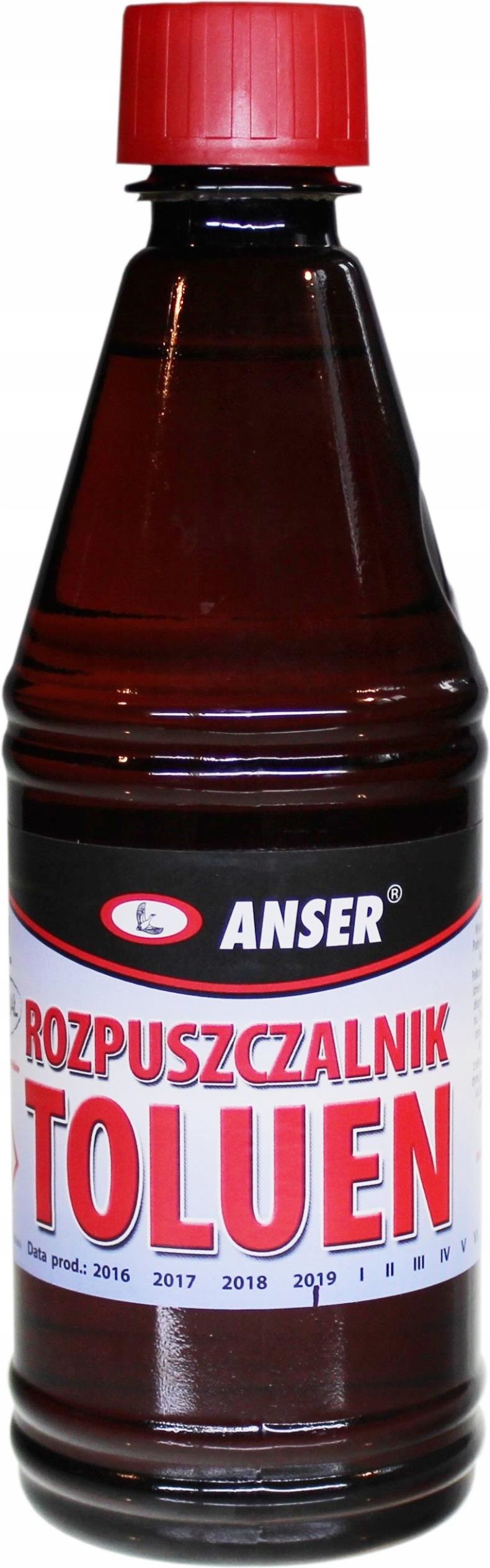 Anser Toluen Rozcieńczalnik Rozpuszczalnik 0,5L - Opinie i ceny na Ceneo.pl