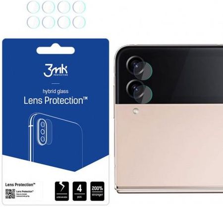 Osłona na aparat 3mk Lens Protection dla Galaxy Z Flip4, 4 zestawy (42399)