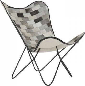 Dkd Home Decor Krzesło Czarny Szary Beżowy Metal Skóra Biały (74X70 90 Cm) 11289685