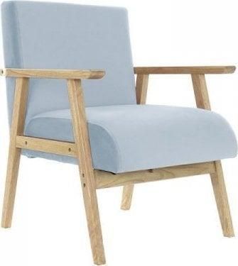 Dkd Home Decor Krzesło Poliester Błękitne Niebo Drewno Mdf (61X63 77 Cm) 11290619