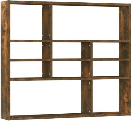 Vidaxl Półka Ścienna Przydymiony Dąb 90X16X78 Cm 13452-815558