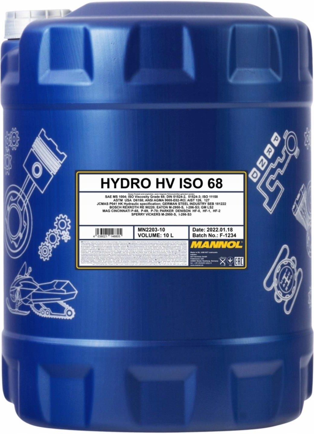 Mannol Olej Hydrauliczny Hv 68 Iso 2203 10L Opinie I Ceny Na Ceneo Pl