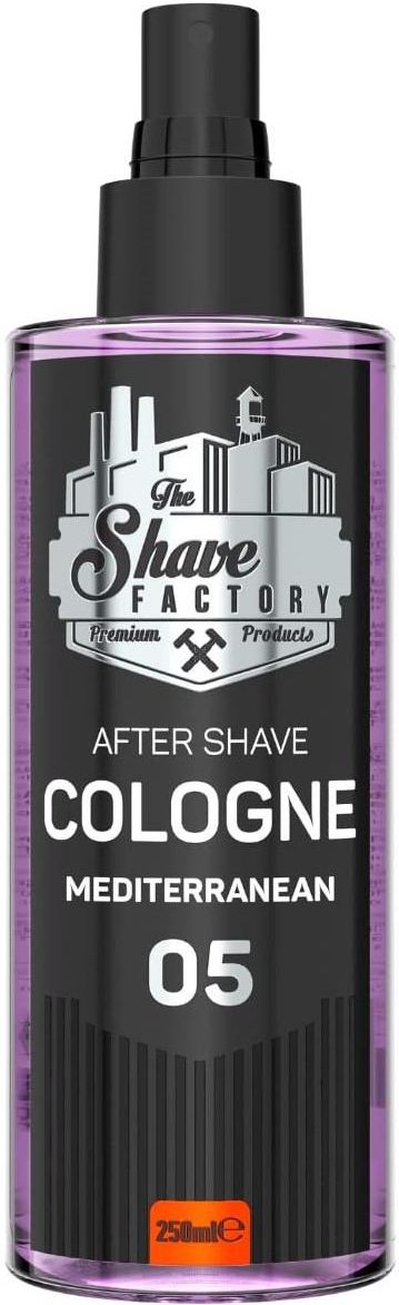 THE SHAVE FACTORY Aftershave – Mediterranean, 500 Ml, Frischer Zitrus-Holz-Duft Für Männer