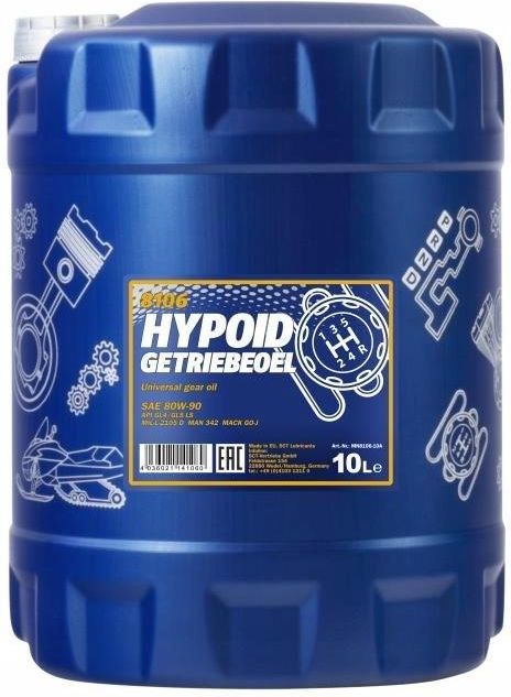 Mannol 80W90 10L. Hypoid Getriebeoel - Opinie i ceny na Ceneo.pl