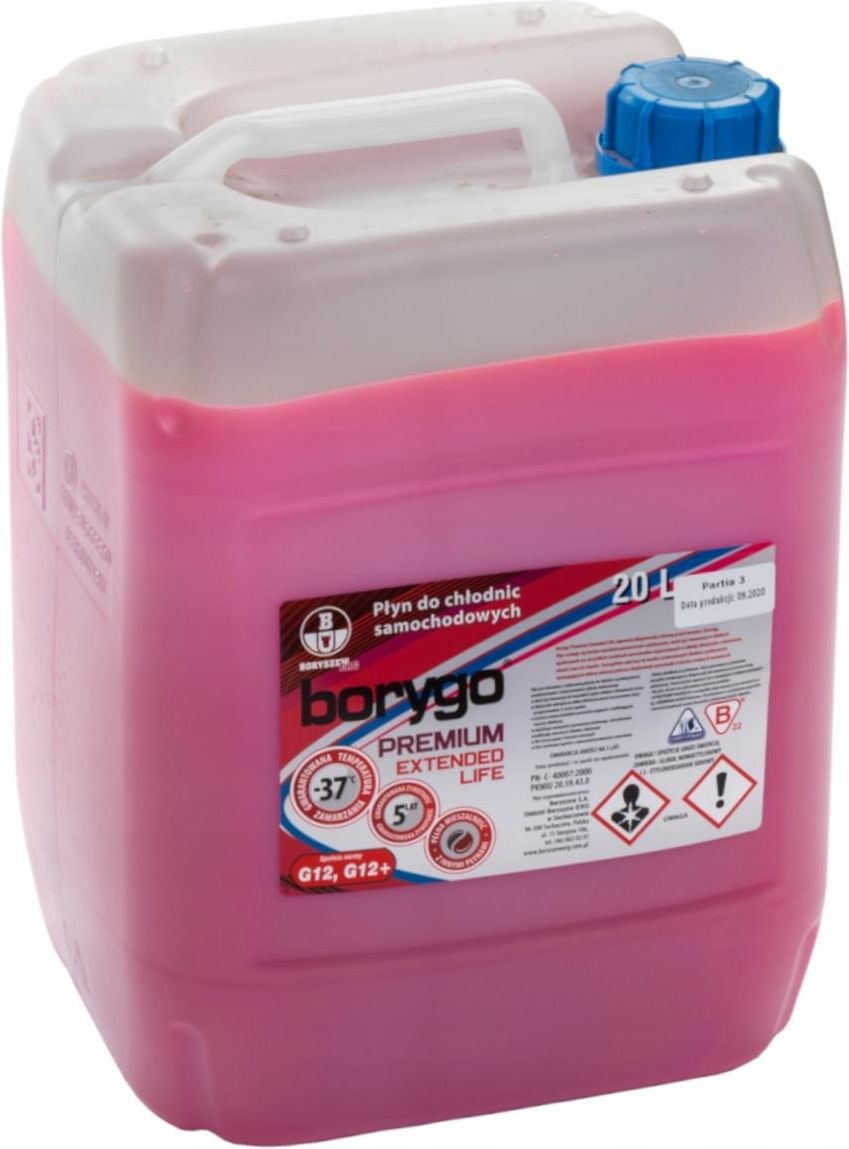 Borygo Płyn Do Chłodnic Premium 20L -37°C G12+ G12 - Opinie i ceny na ...