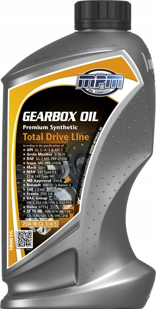 Mpm 1L Olej Przekładniowy Gearbox Oil 75W90 Tdl Opinie i ceny na Ceneo.pl