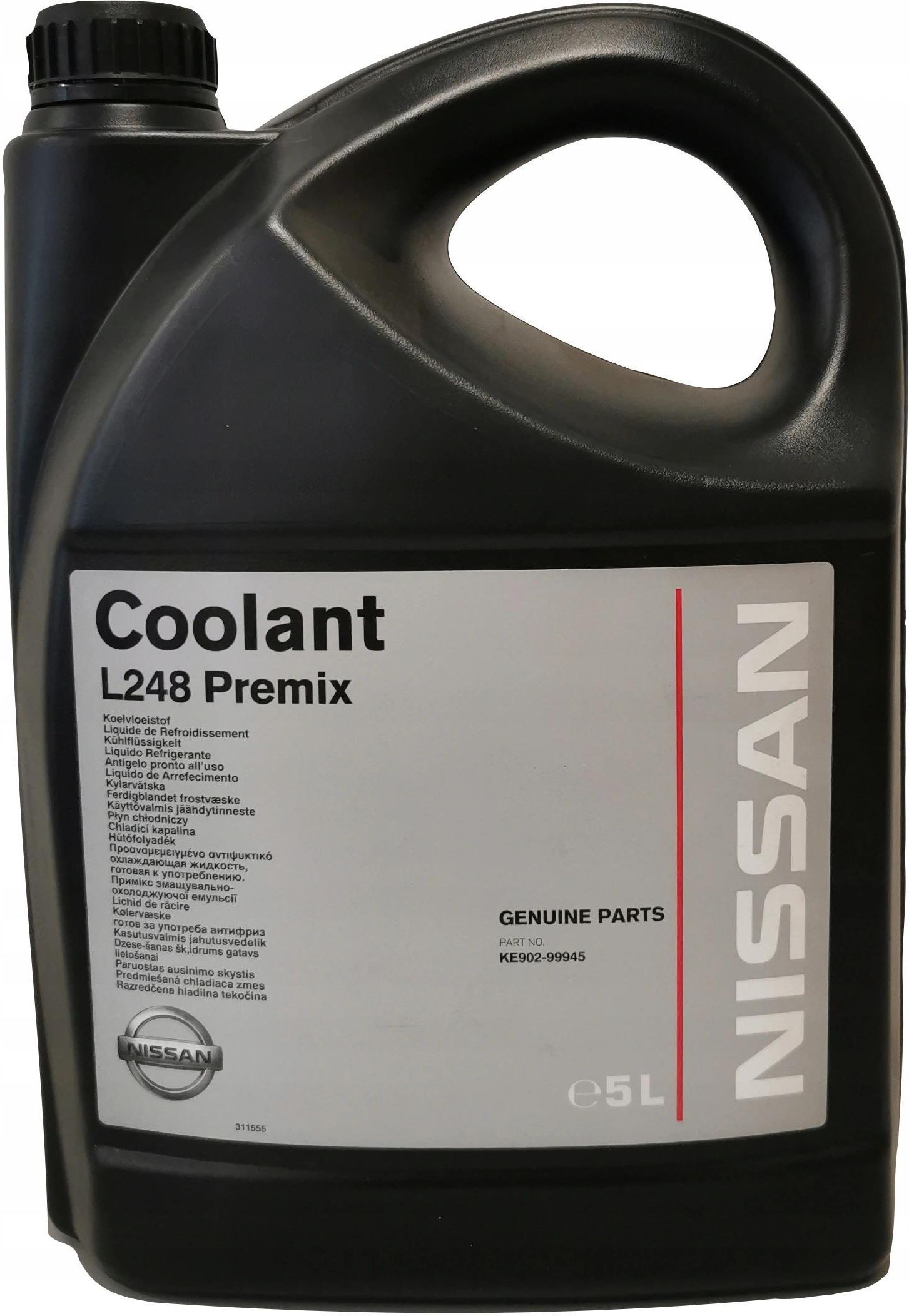 Nissan Płyn Chłodniczy Coolant L248 Premix 5L Oe - Opinie i ceny na ...