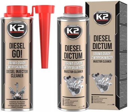 K2 Diesel Go + Dictum Czyści Wtryski T321+W325 750ml