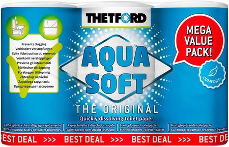 Thetford Papier Toaletowy Aqua Soft 6 Rolek 8710315000030