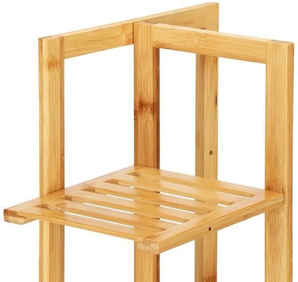Springos Kwietnik Drewniany 102cm Stojak Na Kwiaty Z 6 Półkami Postarzany - zdjęcie 3 Springos Kwietnik Drewniany 102cm Stojak Na Kwiaty Z 6 Półkami Postarzany