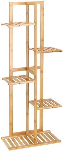 Springos Kwietnik Drewniany 102cm Stojak Na Kwiaty Z 6 Półkami Postarzany - zdjęcie 7 Springos Kwietnik Drewniany 102cm Stojak Na Kwiaty Z 6 Półkami Postarzany