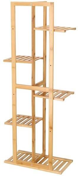 Springos Kwietnik Drewniany 102cm Stojak Na Kwiaty Z 6 Półkami Postarzany - zdjęcie 9 Springos Kwietnik Drewniany 102cm Stojak Na Kwiaty Z 6 Półkami Postarzany
