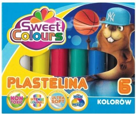 Koma Plast Plastelina 6 Kolorów Sweet Colours,