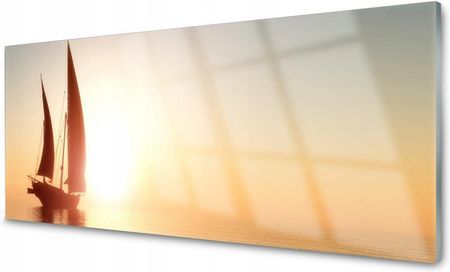 Coloray Panel Szklany Łódka Morze Słońce 120x60 NN46527857