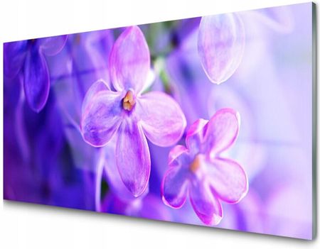 Tulup Panel Szklany Kwiaty Fioletowe 100X50 NN83349180