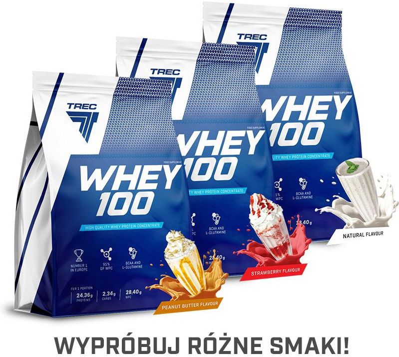 Odżywka Białkowa Trec Whey 100 Zestaw 3x900g Ceny I Opinie Ceneo Pl