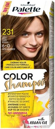 Palette Palette_Color Shampoo Szampon Koloryzujący Do 24 Myć 8-00 Jasny Brąz