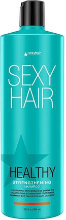 Sexy Hair Strengthening Shampoo Szampon Regenerujący Do Zniszczonych Włosów 1000 ml