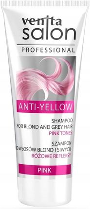 Venita Salon Professional Szampon Rewitalizujący Do Włosów Blond I Siwych Pink 200 ml