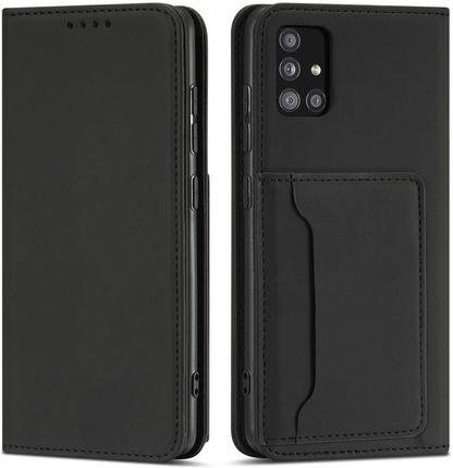 Magnet Card Case etui do Xiaomi Redmi Note 11 Pro pokrowiec portfel na karty kartę podstawka czarny (59219)