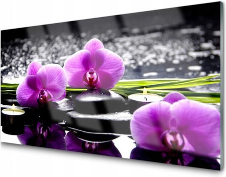 Tulup Panel Szklany Dekor Kwiat Storczyk 120x60 NN32250117