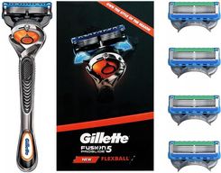 GILLETTE Zestaw Fusion 5 Proglide Flex + Wymienne Ostrza 5szt - Maszynki do golenia