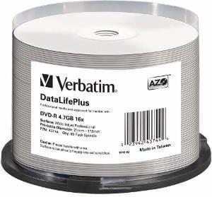 Verbatim DVD-R 16x DataLifePlus (43744)