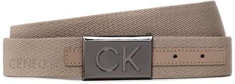 Calvin Klein Casual K50K509649 opinie 35Mm Plaque - Beżowy Webbing Męski Pasek Ceny i