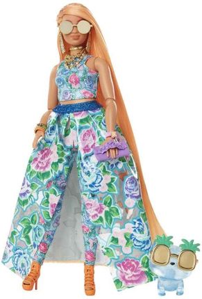 Barbie Extra Moda Fancy sukienka w kwiaty HHN14