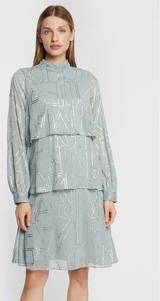 Armani Exchange Sukienka codzienna 6LYA33 YN3FZ 5990 Zielony Regular Fit