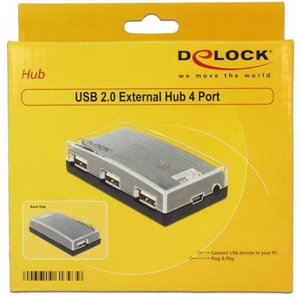 DeLOCK HUB USB 2.0 external 4 port (61393)