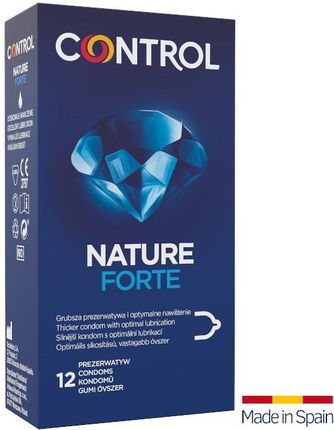 CONTROL NATURE FORTE 12 szt. pogrubione ergonomiczne prezerwatywy z naturalnego lateksu