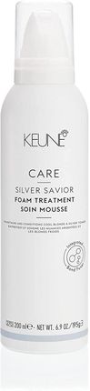 Keune Care Silver Savior Foam Treatment Pianka Mus Neutralizujący Żółte Refleksy 200ml