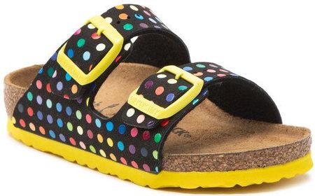 Birkenstock Klapki Arizona Rivet Logo Kids 1023399 Czarny