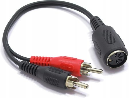 Vitalco Przejściówka Gniazdo Din 5 Pin 2X Wtyk Rca 09716P - Opinie