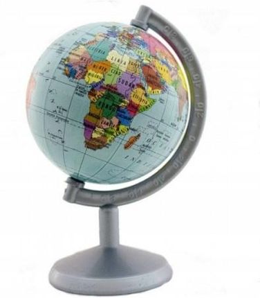 Globus fizyczny szkolny na biurko 7 cm